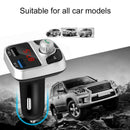 Bluetooth Dual USB Fast Car Charger Kit FM Transmitter Adapter Radio Hands- B9B2