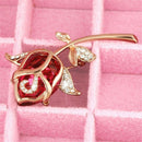 Women 's Elegant and fashionable bow brooch Brooch Pin Crystal Rhinestone R