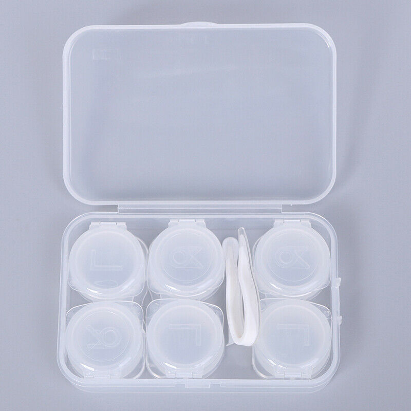3 Pairs Contact Lens Case Myopia Glasses Mate Box Cosmetic Contact Storage B Hn