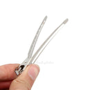 10x Metal Single Prong Alligator Clip Hair Bows Hairdressing Sectioning Barrette
