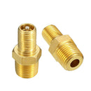 2x 1/8" NPT MPT Solid Brass Air Compressor Tank Fill Valve Schrader Accessories