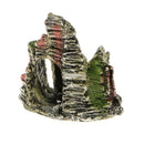 Aquarium Mountain Coral Reef Rock Fish Hide Cave Stone Moss Fish Tank Decor