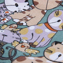 Canvas Pencil Wrap,Travel Drawing Cute Cat Pencil Roll Organizer For Artist J4G9