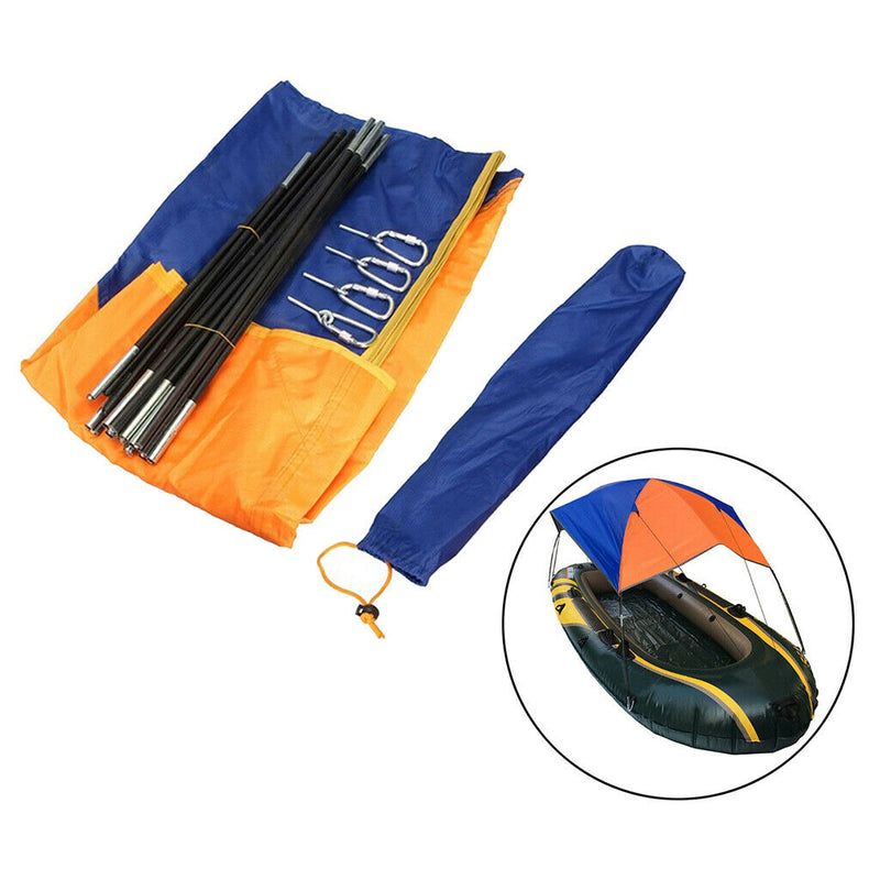 2 Person Waterproof Boat Canopy Awning Sun Shelter for Inflatable Kayak Canoe