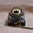 Small hanging buckle bronze classic car punk pocket watch Classic cartoon c P1Q7