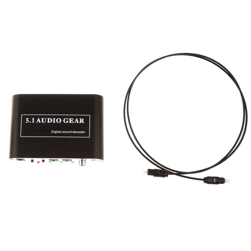 5.1CH Digital Audio Decoder AC3/DTS to Stereo Surround Analog 2 SPDIF Ports