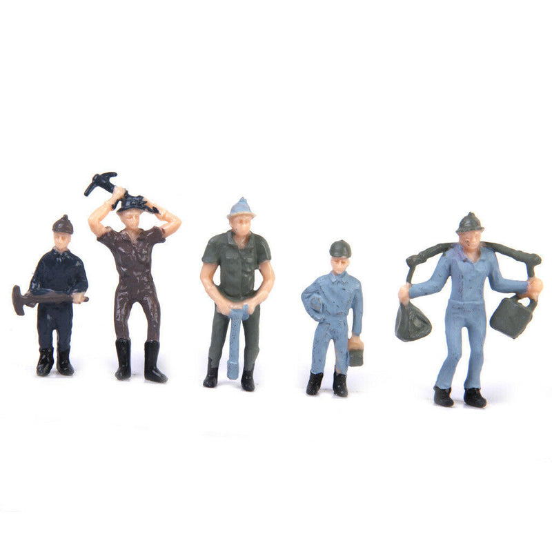 Railway Construction Workers Figures 1:42 Scale Railroad Worker People