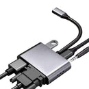 USB Type-C Hub Dock USB 3.0 VGA Adapter PD Charge Splitter for Macbook Pro
