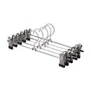 5x Strong Metal Clip Hangers Clothes Coat Trouser Skirt Hooks Rack 30cm