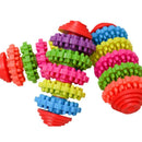 Nice Colorful Rubber Pet Dog Puppy Dental Teething Healthy Teeth Gums Chew