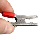 2X Red Black Alligator Clip Clamp to 4mm Banana Female Jack Test Adapter 55mm BX
