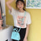 Portable Shoulder Top-handle Clutch Mini Lady PU Messenger Bag Sweet Wristlets