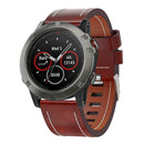 Leather Thread Watch Band Bracelet Strap 26mm for Garmin Fenix 3 Fenix 5X hv2n