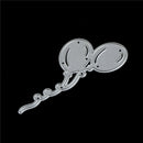 Vivid Two Balloon  Metal Cutting Dies Stencils Scrapbooking Embossing Folde BX