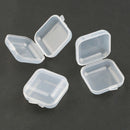 3.5X3.5X2Cm Small Plastic Storage Box for Jewelry Beads Earring Jewelry Con J7B2