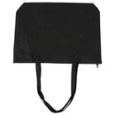 Women's Leather Satchel Shoulder Bag Leather Handbag Big Zipper (Black) H2R1