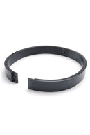 Jewelry men's and ladies' bracelet, stainless steel bangle, black S2F4