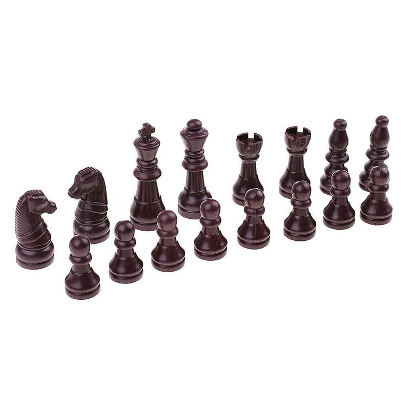 32pcs Plastic Chess Pieces Replacement Set, Spare Chess Draughts Only, King