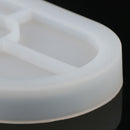 Concrete Oval Mold Ashtray Coaster Square Flexible Silicone Tray Mold EpoxyB Kw