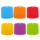 6pieces Cup Place Mat Hot Non Slip Pot Holder Insulated Mat Mitts Spoon Rest