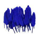 50pcs Dyed Goose Feathers DIY Hairstyles Decor Jewelry Wedding Party - Blue