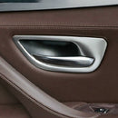 Chrome Interior Door Handle Bowl Cover Trim Frame Molding fit for BMW 5 F10 F18