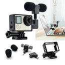 Side Open Skeleton Housing Case + Microphone + Adapter Kit For GoPro Hero 3 3+ 4