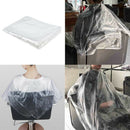 150x PE Disposable Hair Cut Cape Gown Salon Hairdresser Barber Capes Gowns