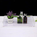 Acrylic Display Table Tray Plate Breakfast Organizer Serving Tray Home Decor
