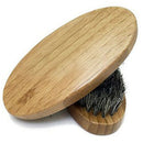 2Pcs Mens Boar Hair Bristle Hard Round Wood Handle Beard Mustache Brush Set