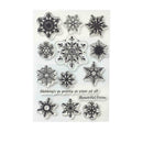 Snowflake Transparent Silicone Clear Rubber Stamp Cling Scrapbooking Card D N4E9