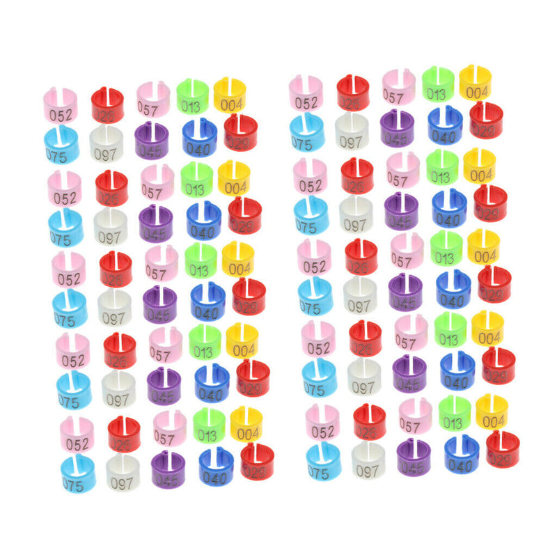 100Pcs Poultry Chick Chicken Duck Automated Management Chip Leg Foot Ring