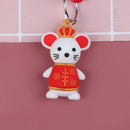 1pc Lucky mouse keychain Pendant key chain Holder Best New Year Gifts for KidsTE