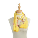 Women Wrap Soft Long Scarf Ladies Shawl Chiffon Scarves 160x50CM (Yellow (b