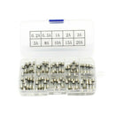 100Pcs 5X20mm Quick Blow Glass Tube Fuse Assorted Kits Fast-Blow Glass FusesA4J1