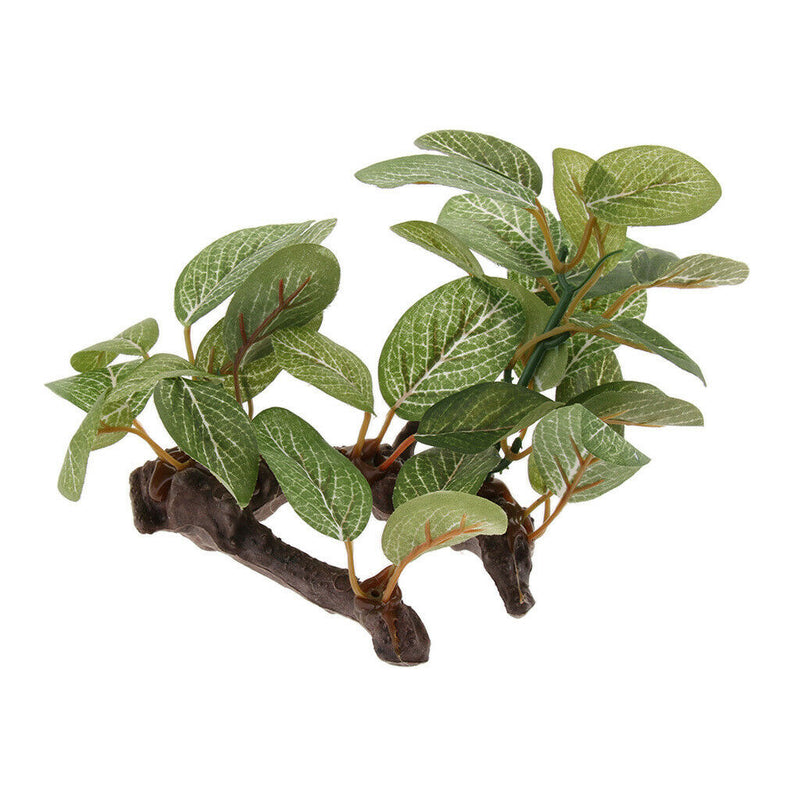 Reptile DecorationOrnament, Aquarium Decor Fish Tank Artificial Grass Plants for