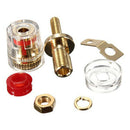 12 Pcs Copper Crystal Post Binding Post For Speaker Amplifier 4mm Banana Pl