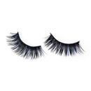 5 Pairs Blue+Black Long Thick Cross False Eyelashes Handmade eye lashes make Bj