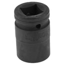 3/4-inch Square Drive 27mm Hex 12 Point Impact Socket Black