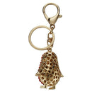 1pcs Bling Rhinestone Lovely Red Penguin Metal Keychain Keyring