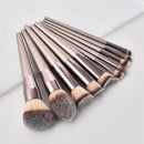 5X(New Women'S Fashion Brushes Champagne Makeup Brushes For Foundation Pow T7E6)
