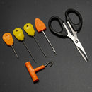 1 Set Fishing Rig Tool Kit Needle Scissors Fishing Driller Cutter Rigging Tools