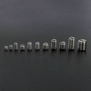 200pcs Stainless Steel Hex Socket Set Screw Grub Screws Assortment Kit M3-M8