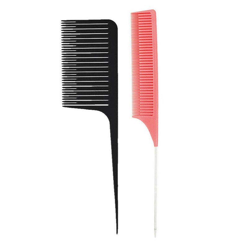 2pcs ABS Heat-resistant Weaving Highlighting Foiling Hair Combs Dyeing Comb