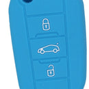 Car Key Protive Cover Holder for BUICK Flip Folding Remote Key Fob Light Blue