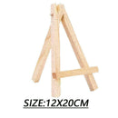 12x20CM Natural Wooden Easel Frame Tripod Display Holder Painting Children G0C7