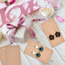 100Pcs 5 x 9Cm Kraft Paper Blank Jewelry Display Card Cardboard Earring Pac H3E5