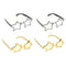 4pcs Five-point Star Sunglasses Eyeglasses Funny Costume Glasses Photo Prop
