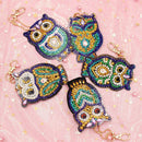 5pcs/Set DIY Full Drill Diamond Painting Key Chain Cartoon Bird Bag Pendant