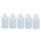 60ml Clear Plastic Cylinder Shaped Chemical Agent Bottle 5 Pcs J4G8